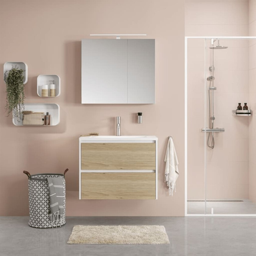 Skittentøyskurv Diamonds grå 60 L 362302012