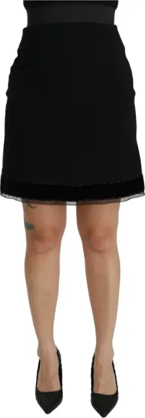Dame, Skjørt, Svart, L