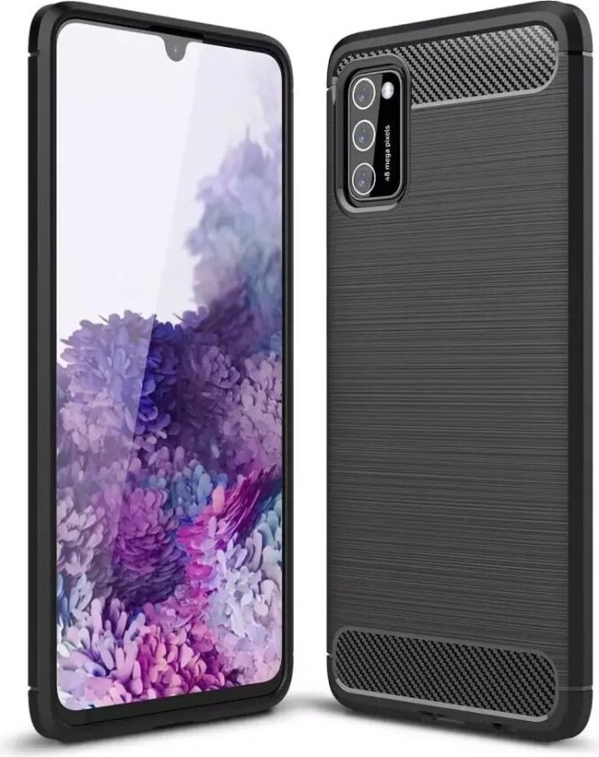 Tech-Protect Samsung Galaxy A03s Tech-Protect Fleksibelt Plast Carbon Deksel - Svart