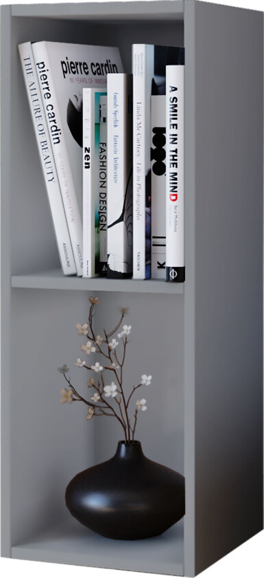 Mendas hylle 2 rom grå.