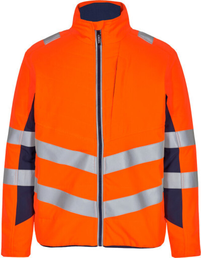 vattert jakke 1159, EN 20471 klasse 2, oransje/blå, str. 6XL