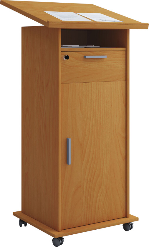 Meeta skrivebord , skrivepult 1 dør, 1 hylle og 1 skuff bøk dekor.