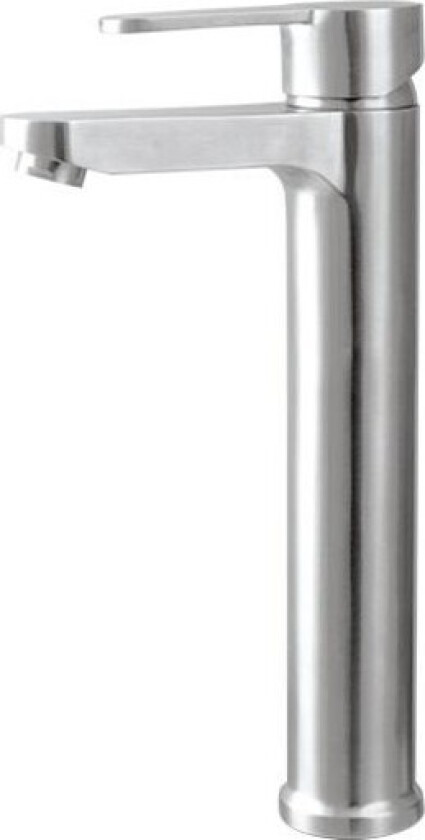 A Round High servantbatteri, rustfri stål