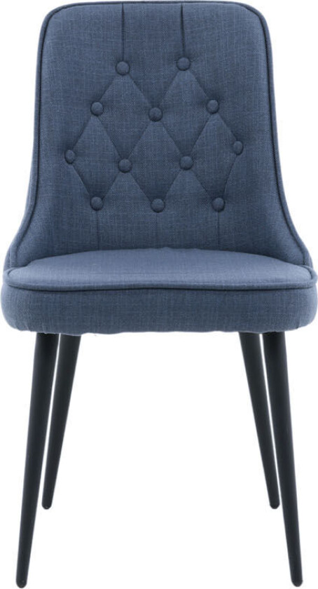 VelvetDeluxe spisestuestoler blå, svart.