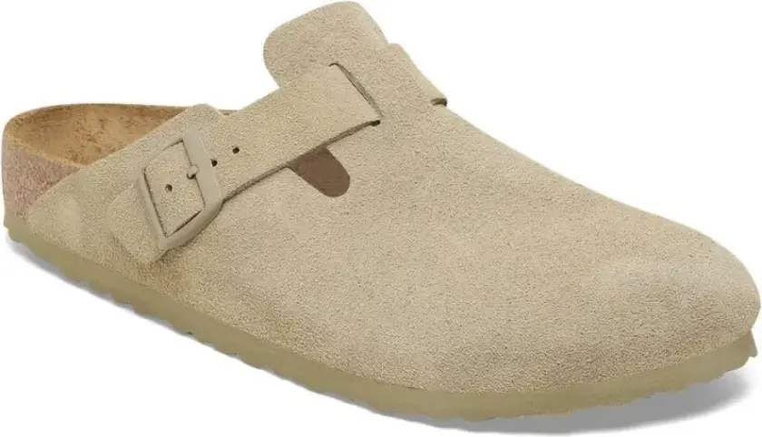 Boston Suede Leather Regular Unisex Faded Khaki 37