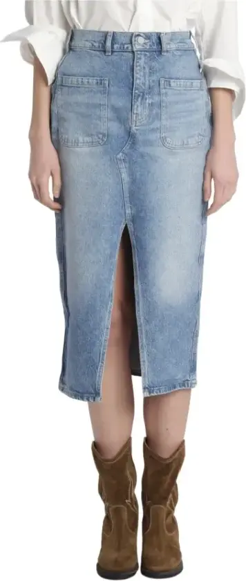 Dame, Skjørt, Blå, L