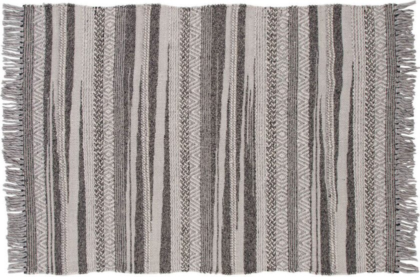 Alwar teppe 240x170 cm ull mørkegrå.