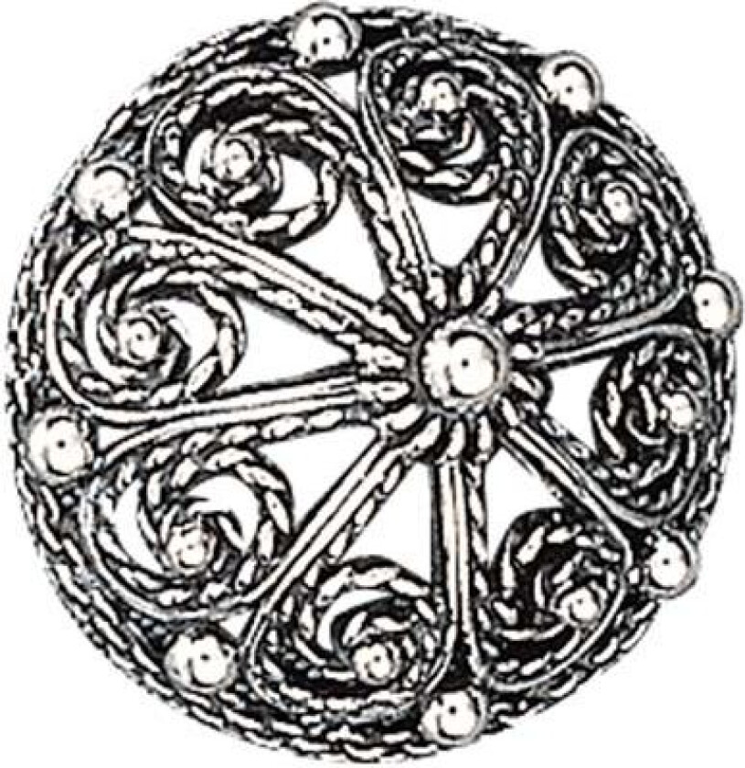 Bilde av Knapp Telemark i 830 oksidert sølv