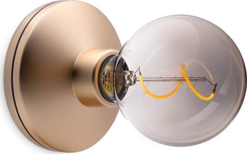 Bee genopladelig vegglampe, gull