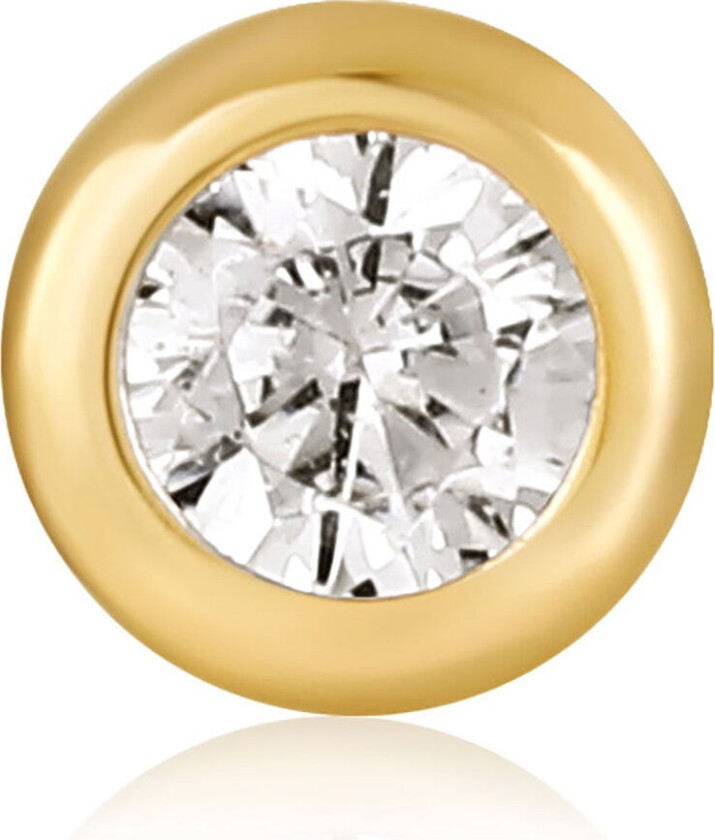 , Single stud i forgylt 925 sølv