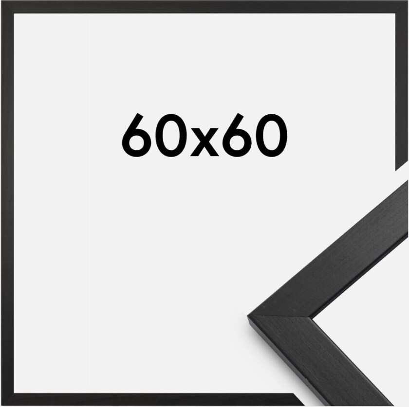 Ramme Stilren Akrylglass Svart 60x60 Cm