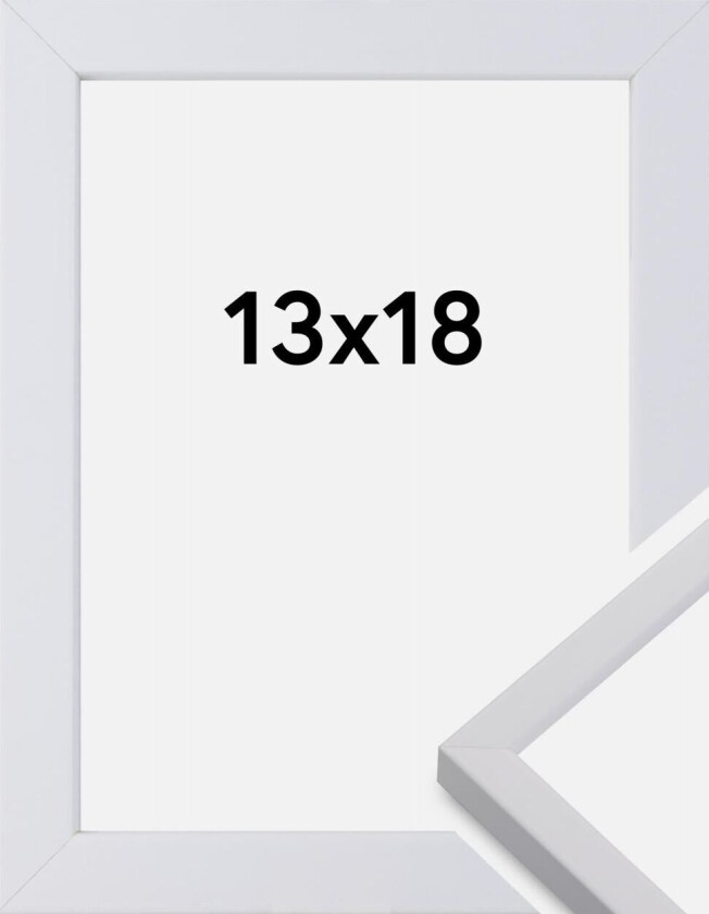 Ramme Exklusiv Hvit 13x18 Cm