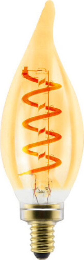 Deco Spiral E14 mignonpære, buet topp