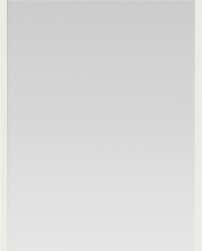 Lago speil med lys, 60x75 cm