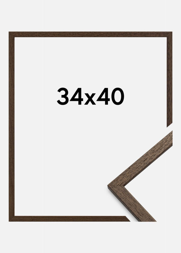 Ramme Edsbyn Akrylglass Valnøtt 34x40 Cm