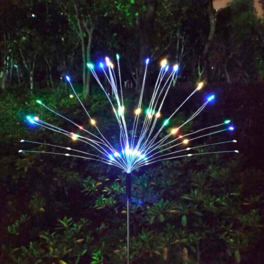 Starlight solcelle bedlampe, farget lys