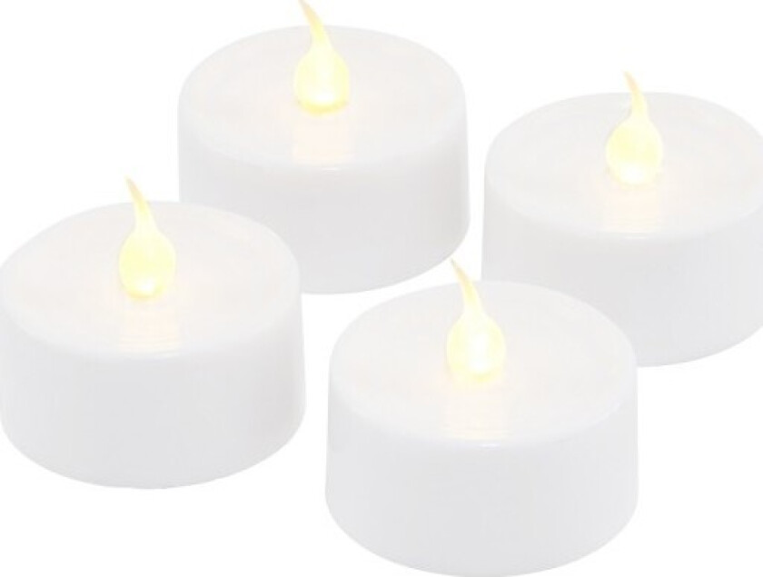 Lone LED telys, batteri, 4-pak