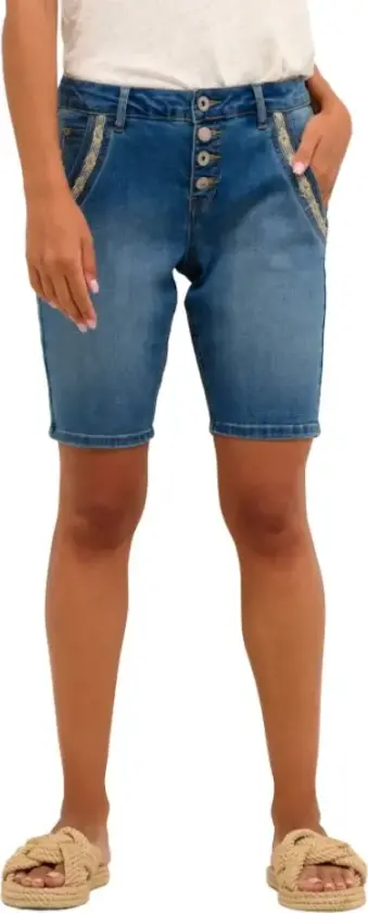 Dame, Shorts, Blå, W30