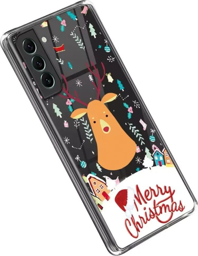 Samsung Galaxy S23 TPU Plast Jul Deksel - Merry Christmas - Reinsdyr