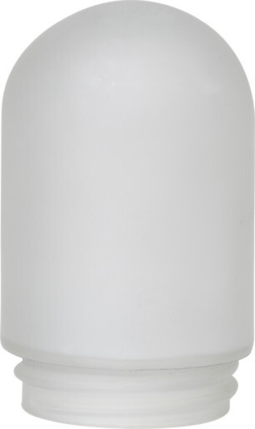 Staldglas for utendørslamper, hvit (frostet)