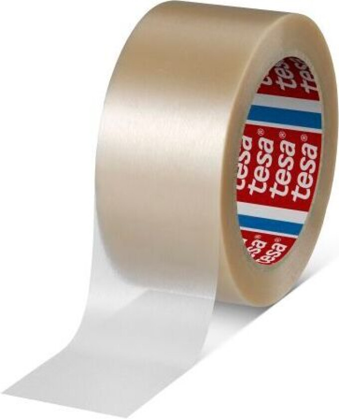 Tesa 04100-00228-00 Pakketape preget, 66 m x 50 mm brun