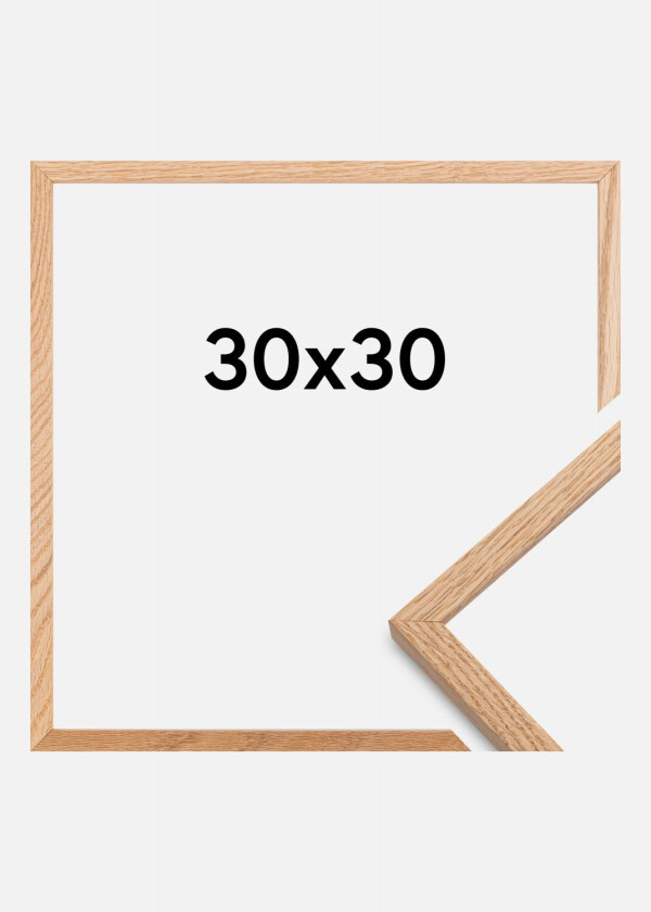Ramme Oslo Akrylglass Eik 30x30 Cm
