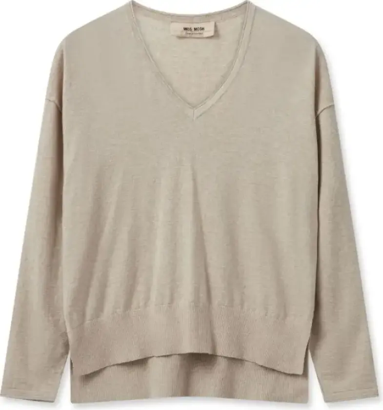 MOS Mosh, Dame, Strikkevarer, Beige, L
