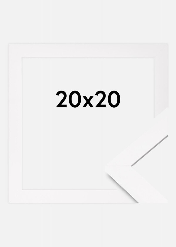 Ramme Bga Classic Akrylglass Hvit 20x20 Cm
