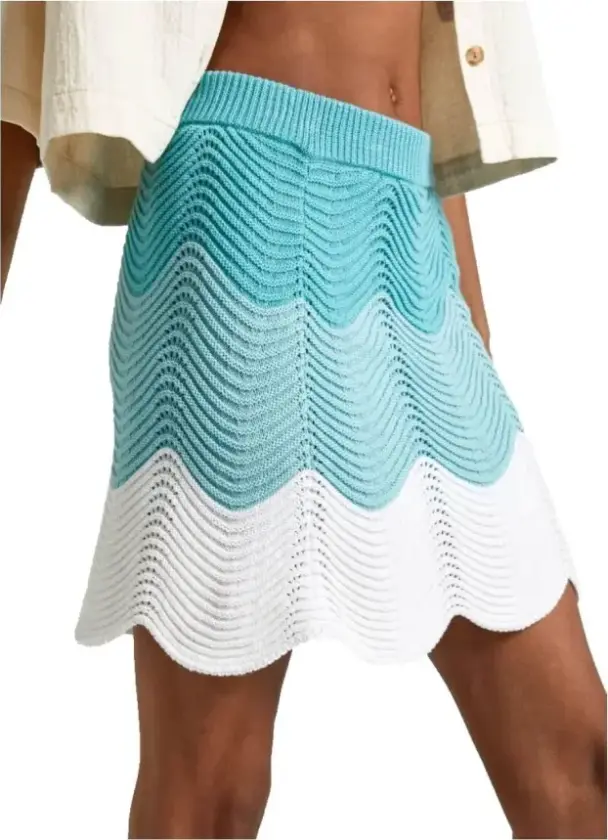 Dame, Skjørt, Blå, S