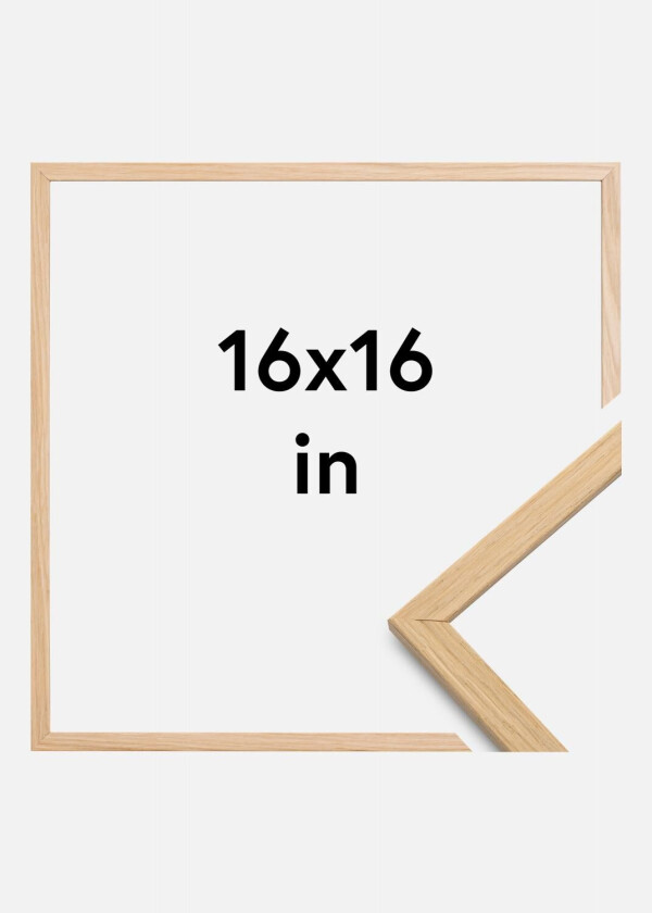 Ramme Edsbyn Akrylglass Eik 16x16 Inches (40,64x40,64 Cm)