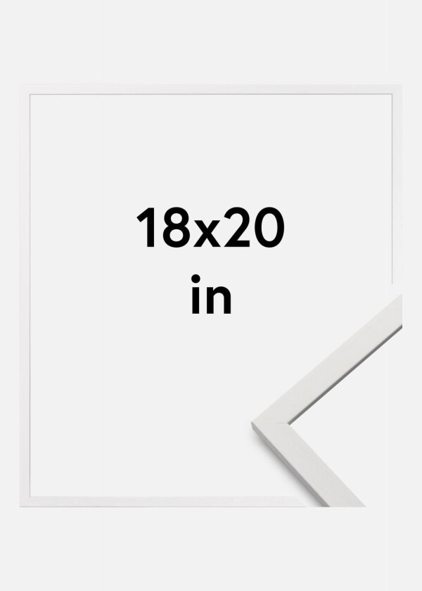 Ramme Edsbyn Akrylglass Hvit 18x20 Inches (45,72x50,8 Cm)