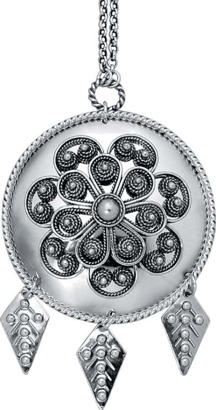 Bilde av Agnus Dei Trønder med kjede i 830 oksidet sølv