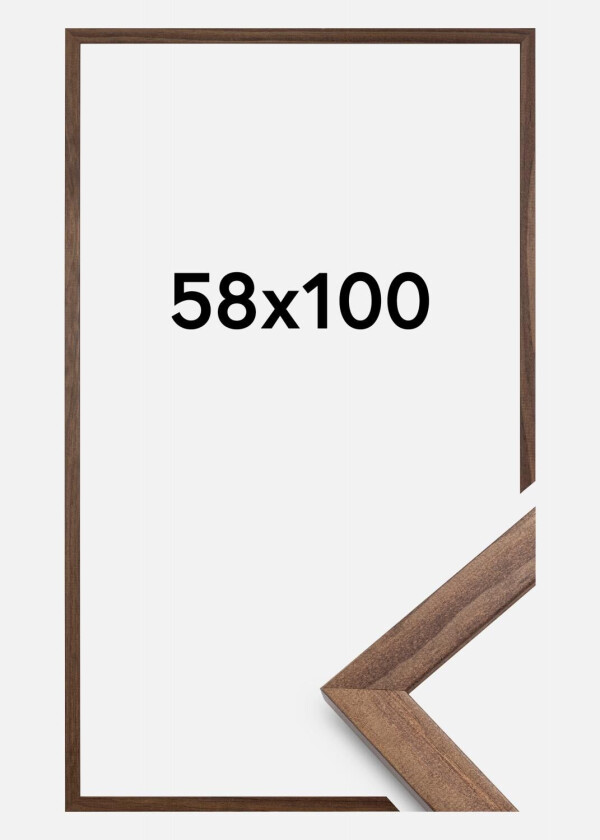 Ramme Stilren Akrylglass Valnøtt 58x100 Cm