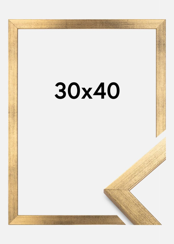Ramme Stilren Akrylglass Gull 30x40 Cm