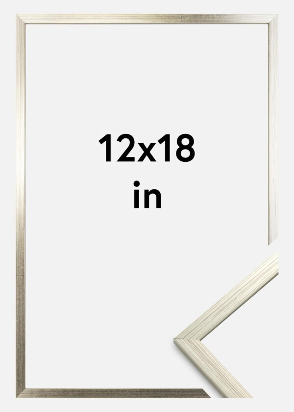 Ramme Edsbyn Akrylglass Sølv 12x18 Inches (30,48x45,72 Cm)