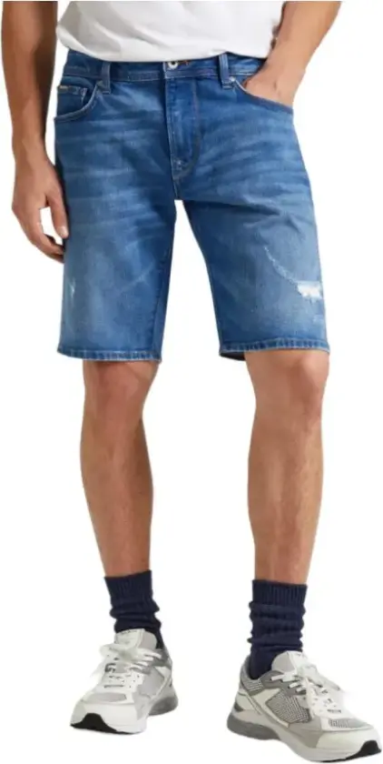 Herre, Shorts, Blå, W36