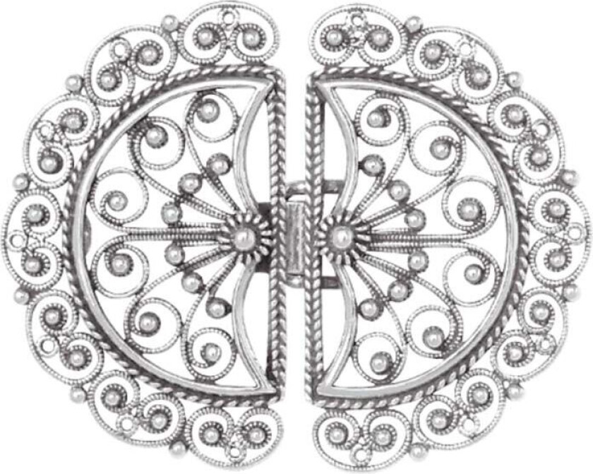 Beltespenne Bergen i 830 hvitt sølv