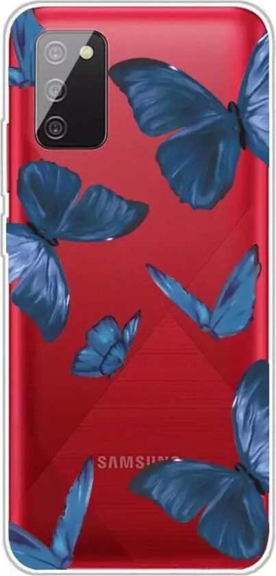 Samsung Galaxy A02s Fleksibelt Plastikkdeksel - Sommerfugler Print