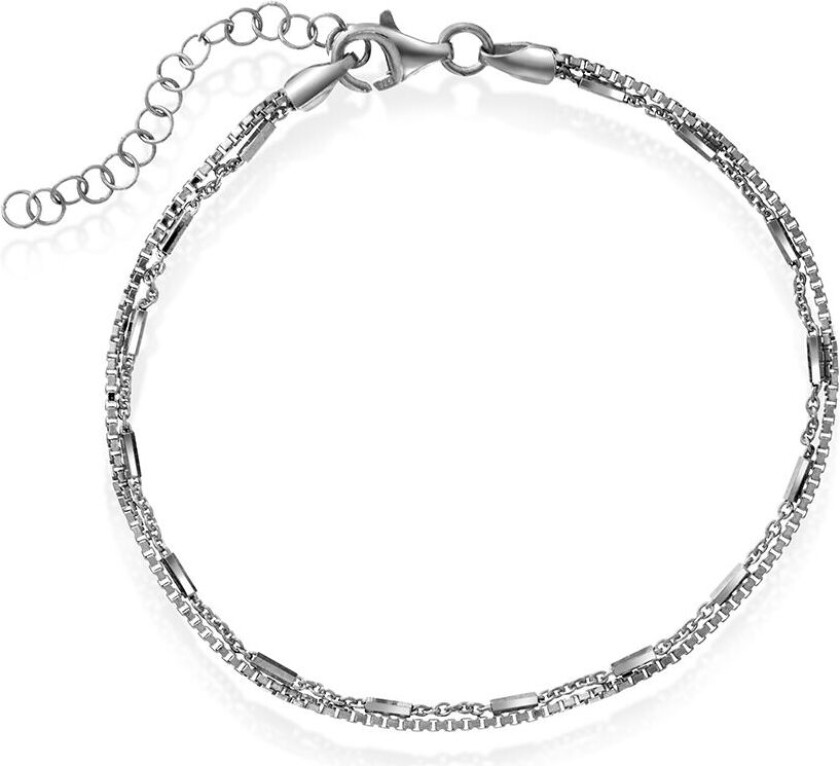 Armbånd i sølv, 19 cm