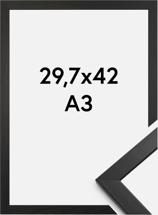 Ramme Stilren Akrylglass Svart 29,7x42 Cm (A3)
