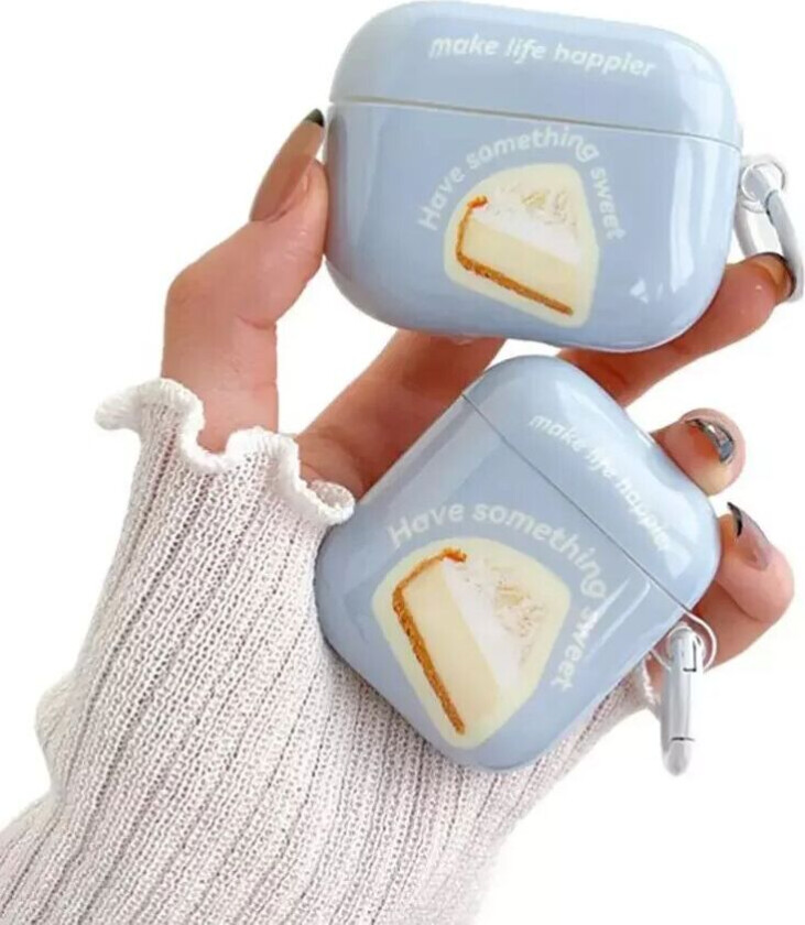Apple AirPods (3. gen.) Plastdeksel m. Karabinkrok - "Make Life Happier"