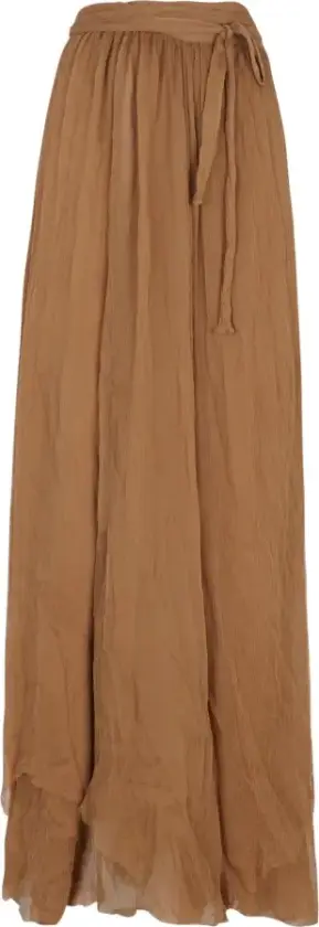 Dame, Skjørt, Brun, L