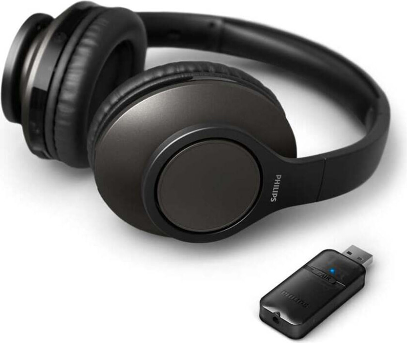 Series 6000 Trådløse TV Over-Ear-hodetelefoner med USB-A Bluetooth-mottaker - Svart