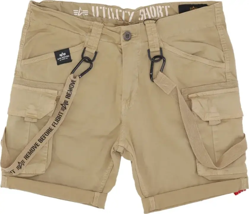 Alpha Industries, Herre, Shorts, Beige, W28