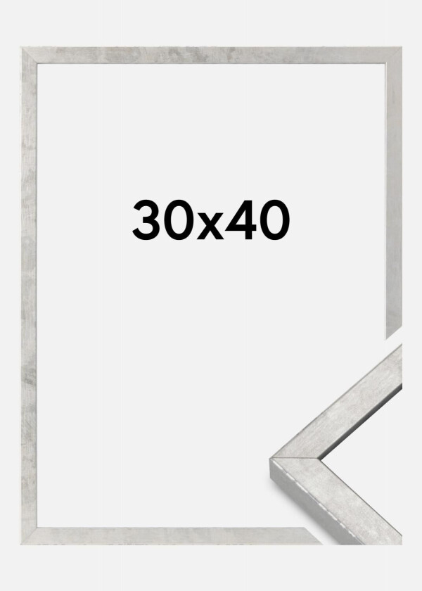 Ramme Ares Akrylglass Sølv 30x40 Cm