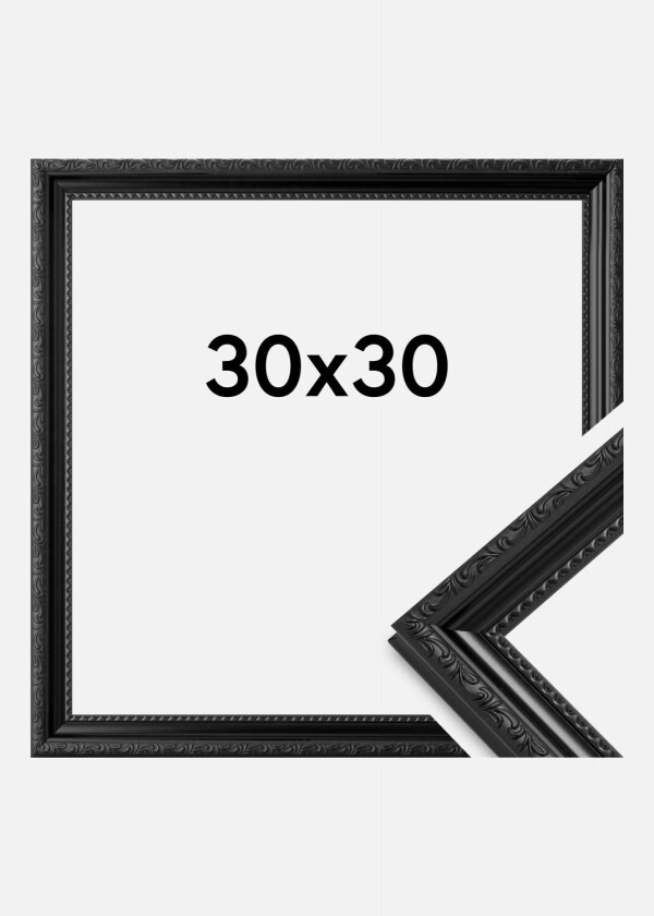 Ramme Abisko Akrylglass Svart 30x30 Cm