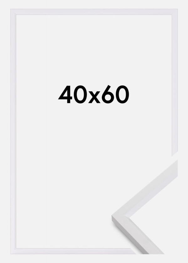 Ramme Steel Style Hvit 40x60 Cm