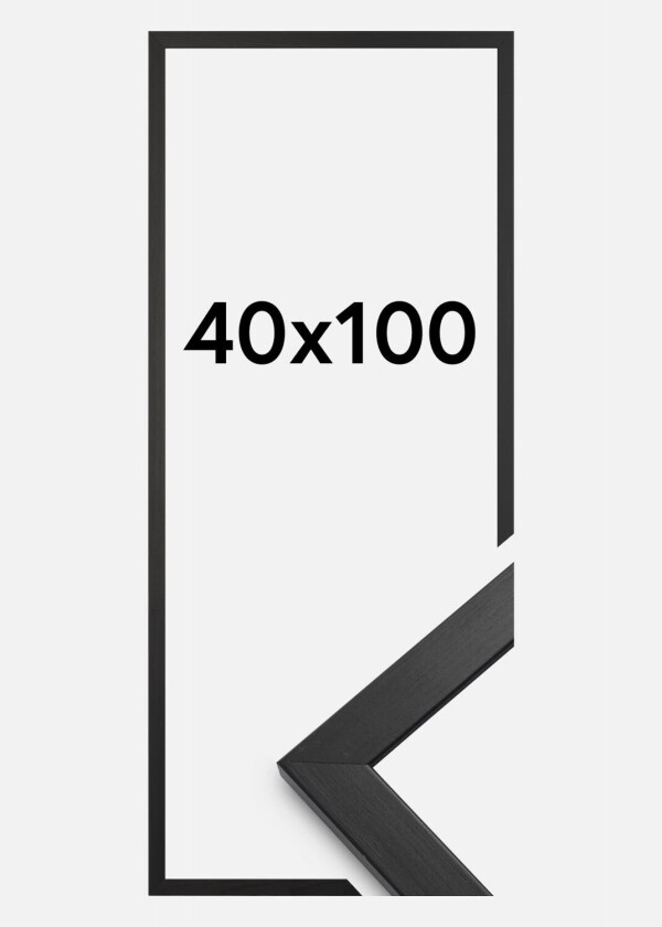 Ramme Stilren Akrylglass Svart 40x100 Cm