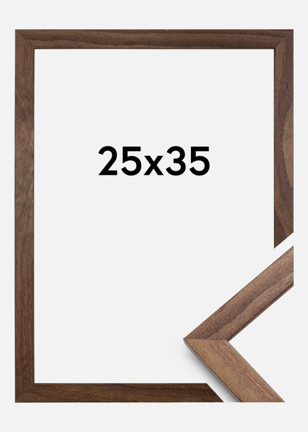 Ramme Stilren Akrylglass Valnøtt 25x35 Cm