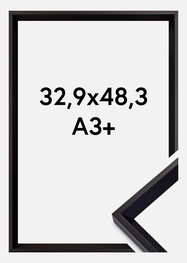 Ramme Globe Akrylglass Svart 32,9x48,3 Cm (A3+)